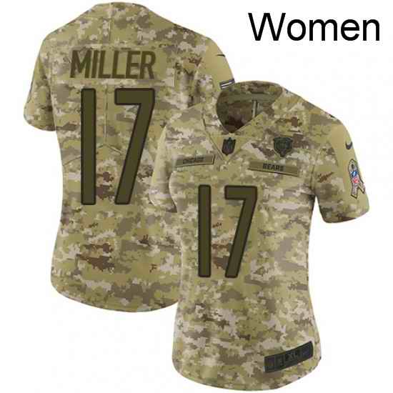 Womens Nike Chicago Bears 17 Anthony Miller Limited Camo 2018 Salute to Service NFL Jersey